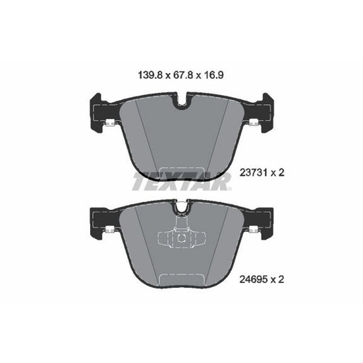 Textar Rear Brake Pad Set 2373101