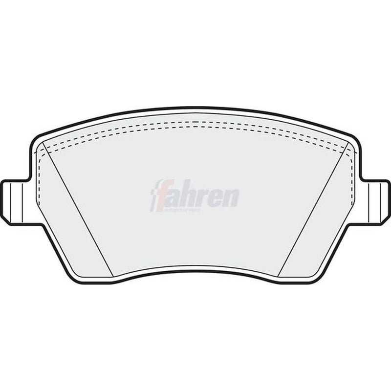 Fahren Front Brake Pad Set fits Dacia Dokker 2012-2021 1.5 1.6