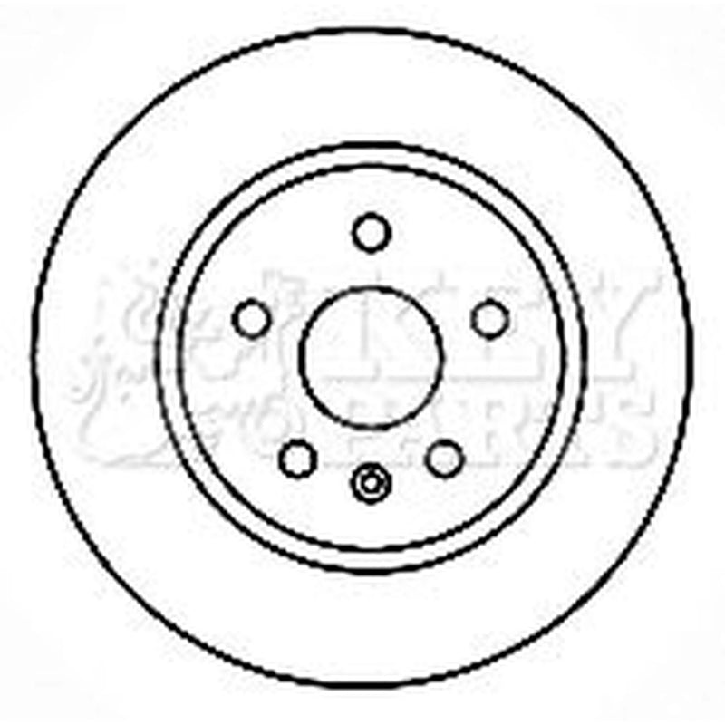 Key Parts 2 x Vented Rear Brake Discs KBD4766-x2