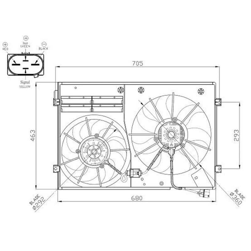 NRF Engine Cooling Fan 47941