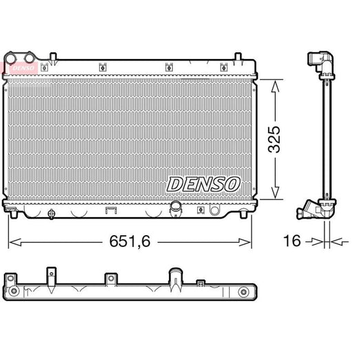 Denso Engine Radiator DRM40055