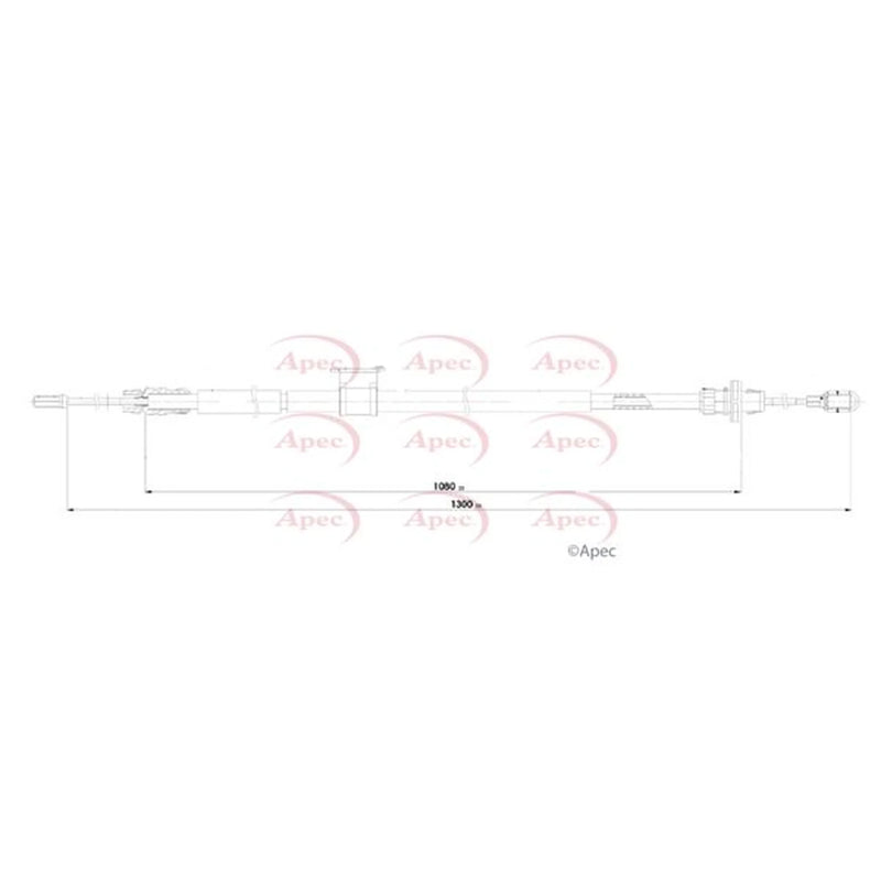 Apec Handbrake Cable Right Rear CAB1846