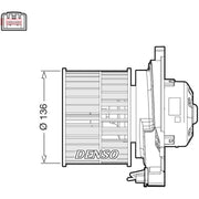 Denso Heater Blower Fan DEA10055