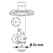 KYB Shock Absorber Damper Strut Front Left 3338056