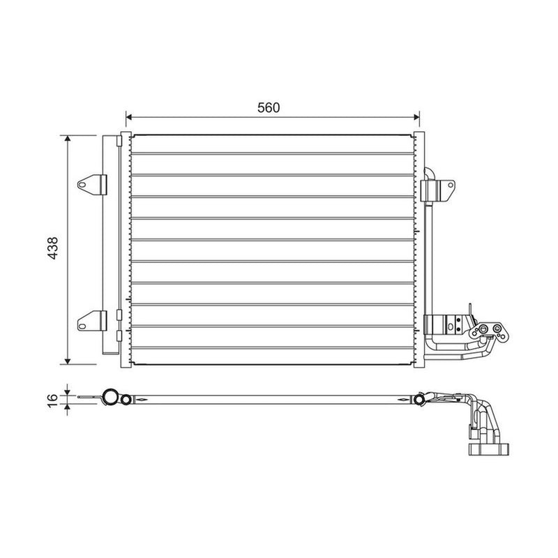 Valeo Air Conditioning Condenser 817806