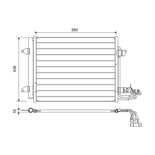 Valeo Air Conditioning Condenser 817806