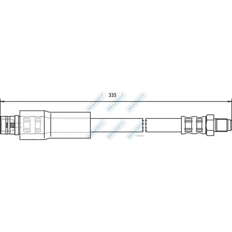 Apec Brake Hydraulic Hose Line Rear BHO4133