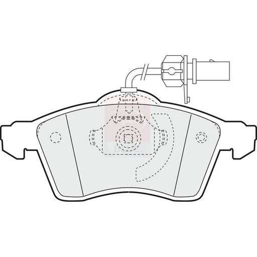 Apec Front Brake Pad Set PD3163