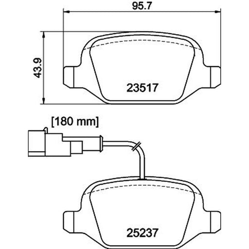 Mintex Rear Brake Pad Set MDB3213