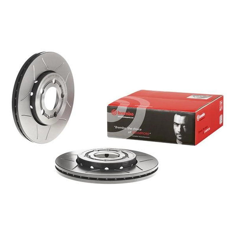 Brembo 2 x Slotted Front Brake Discs 09.7011.75-x2
