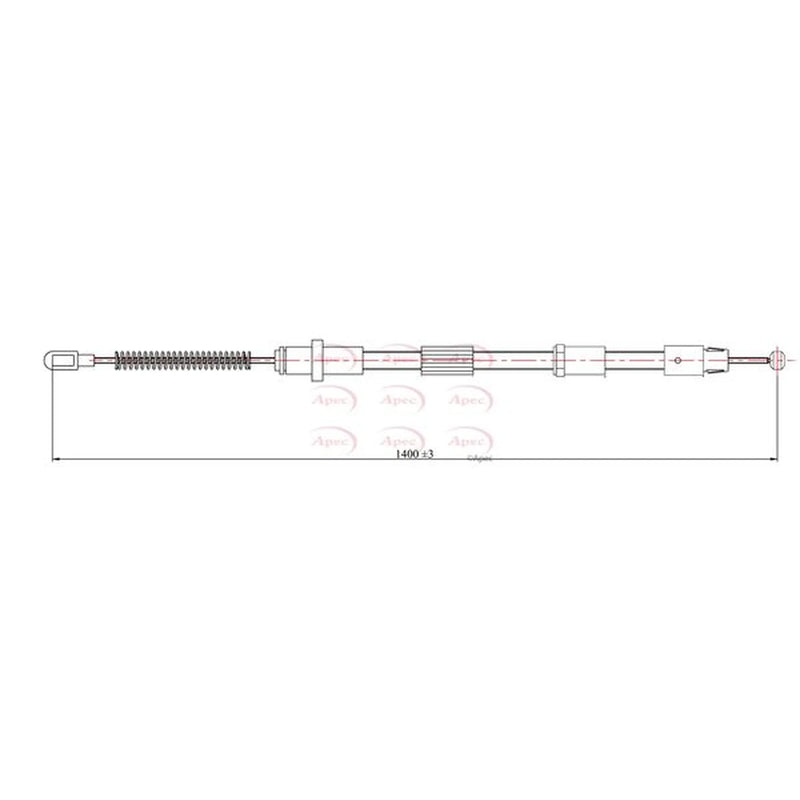 Apec Handbrake Cable Right Rear CAB1599