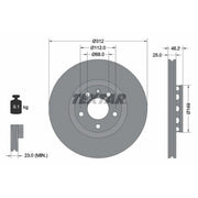 Textar 2 x Front Brake Discs 92106105-x2