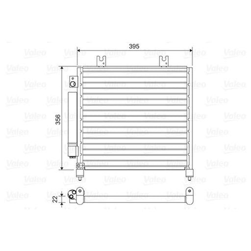 Valeo Air Conditioning Condenser 814437