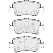 Fahren Rear Brake Pad Set FBP3251