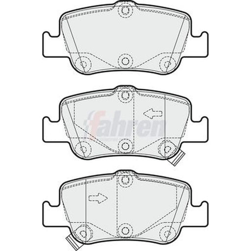 Fahren Rear Brake Pad Set FBP3251