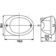 Hella Tail Light / Lamp P21W Right 2SD 343 130-071