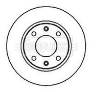 Borg & Beck 2 x Solid Front Brake Discs BBD4098-x2
