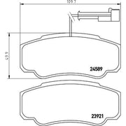 DON Rear Brake Pad Set PCP1706