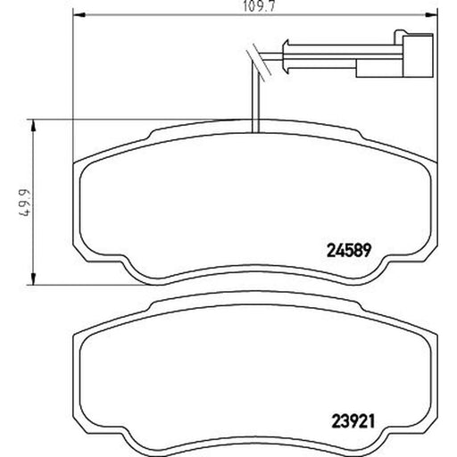 Mintex Rear Brake Pad Set MDB2918