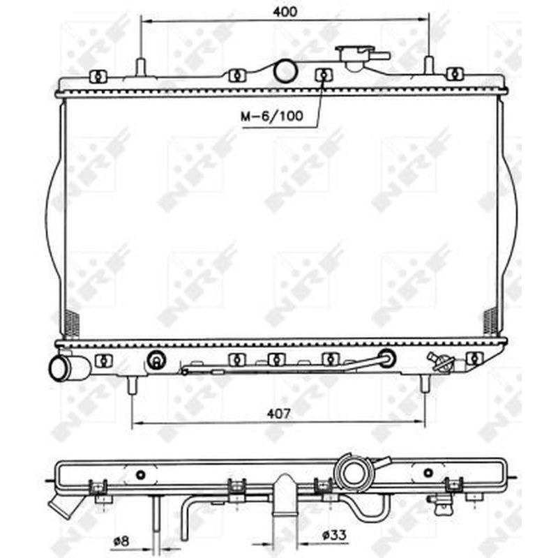 NRF Engine Radiator 53261
