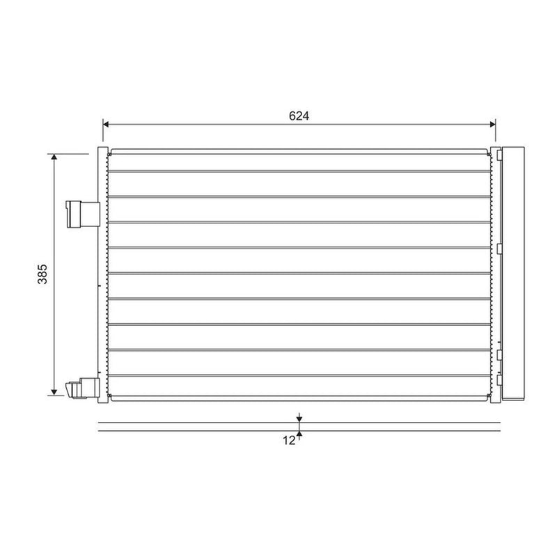 Valeo Air Conditioning Condenser 822697