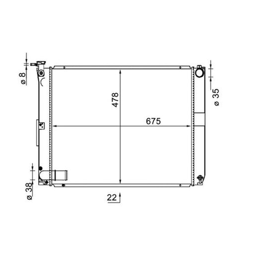 Mahle Engine Radiator CR 1578 000S