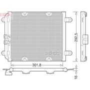 Denso Air Conditioning Condenser DCN02028