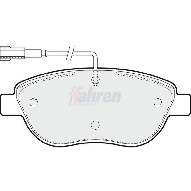 Fahren Front Brake Pad Set fits Abarth 500 / 595 / 695 2016 on 1.4