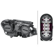Hella Headlight Headlamp H7/H7 Left 1EG 012 076-051
