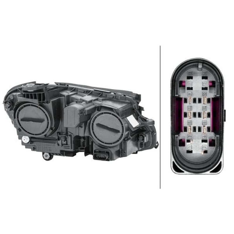 Hella Headlight Headlamp H7/H7 Left 1EG 012 076-051