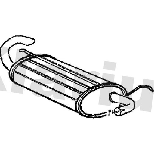 Klarius Box With Tail Pipe Rear LR171W