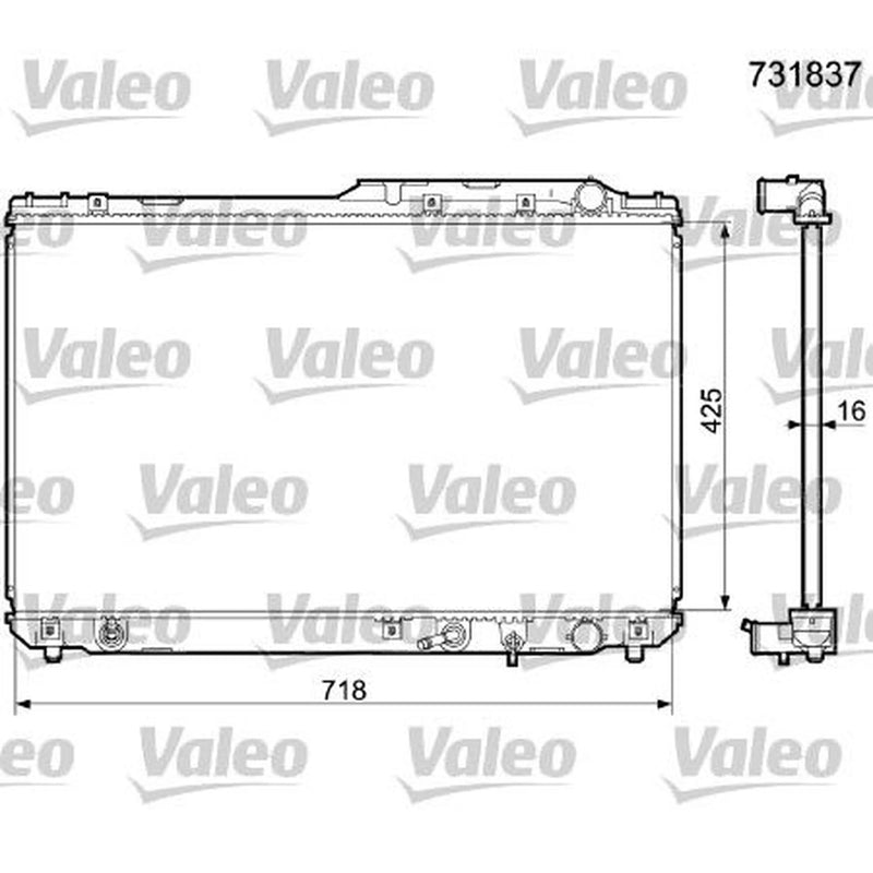 Valeo Engine Radiator 731837