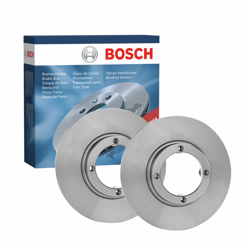 Bosch 2 x Solid Front Brake Discs 0986478712-x2