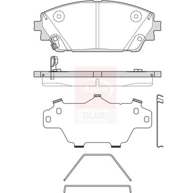 Apec Front Brake Pad Set PD3973