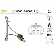 Valeo Electric Window Regulator Lifter Right Front 850319
