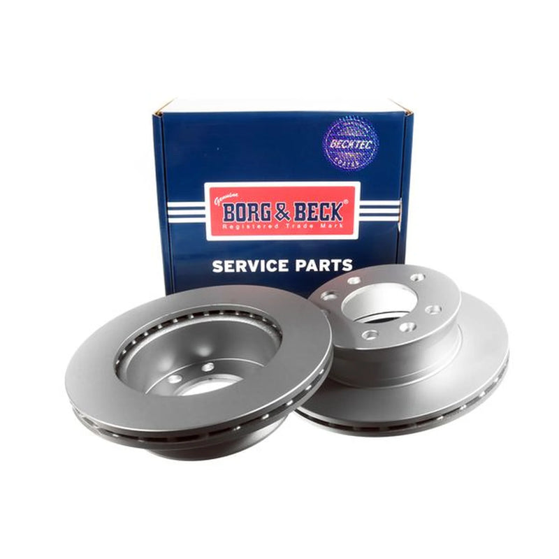 Borg & Beck 2 x Vented Front Brake Discs BBD5134-x2