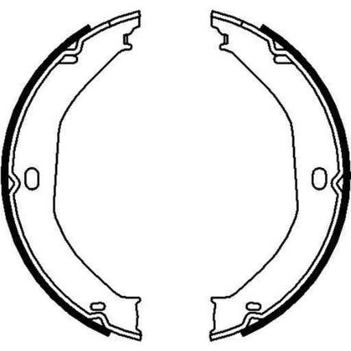 Textar Parking Brake Shoe Set 91071700