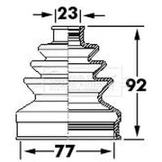 Borg & Beck Drive Shaft Bellow Kit Wheel Side BCB6123