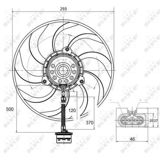 NRF Engine Cooling Fan 47373