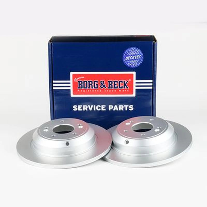 Borg & Beck 2 x Solid Rear Brake Discs BBD5608-x2