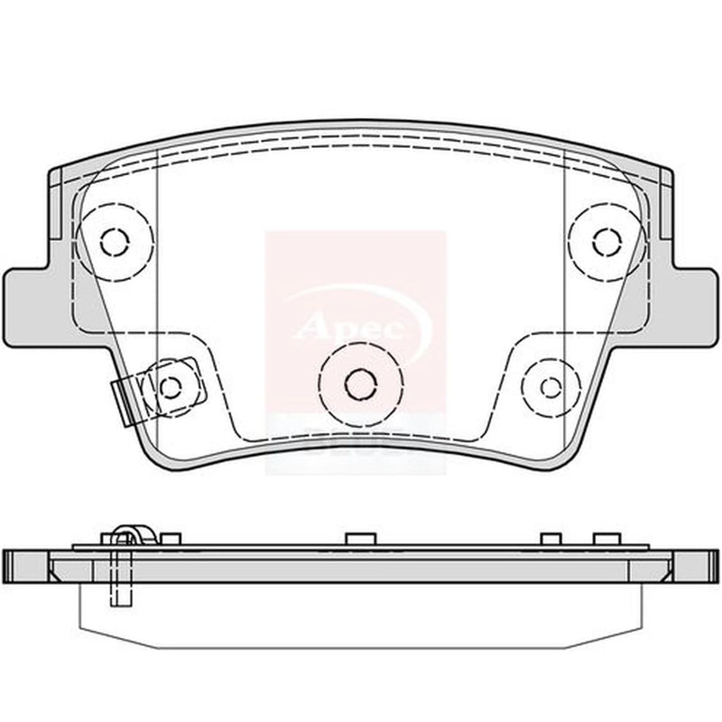 Apec Rear Brake Pad Set PD4032