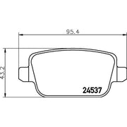 Mintex Rear Brake Pad Set MDB2887