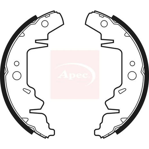 Apec Brake Shoe Set Axle Kit SHU550