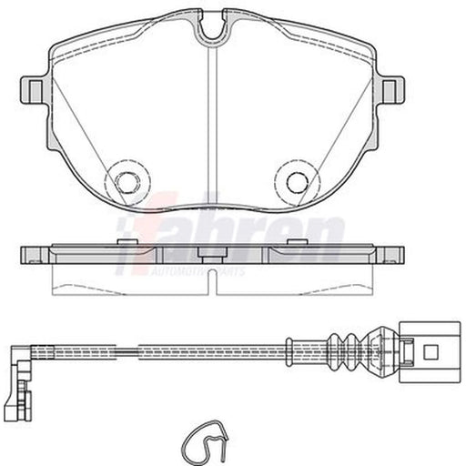 Fahren Front Brake Pad Set fits VW California T6 Camper 2015-2024 2.0