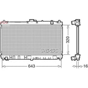 Denso Engine Radiator fits Mazda MX-3 / AZ-3 / Presso 1993-1998 1.6