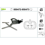 Valeo Electric Window Regulator Lifter Right Front 850473