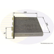 Comline Cabin Air Filter (Pollen Filter) EKF265A