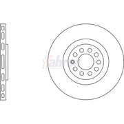 Fahren 2 x Vented Front Brake Discs FBD6151-x2