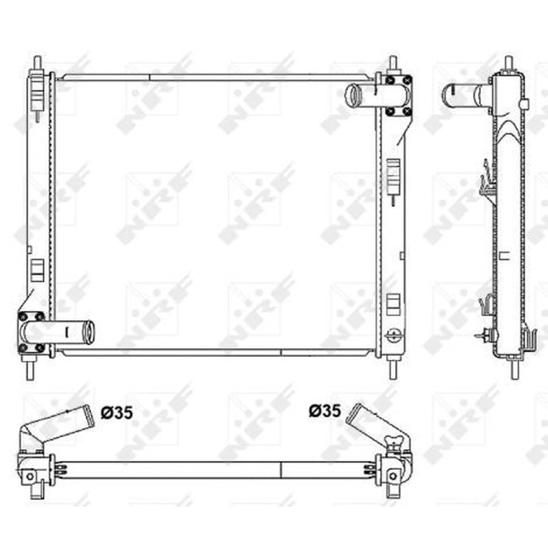 NRF Engine Radiator 53061
