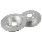 Borg & Beck 2 x Solid Rear Brake Discs BBD5372-x2